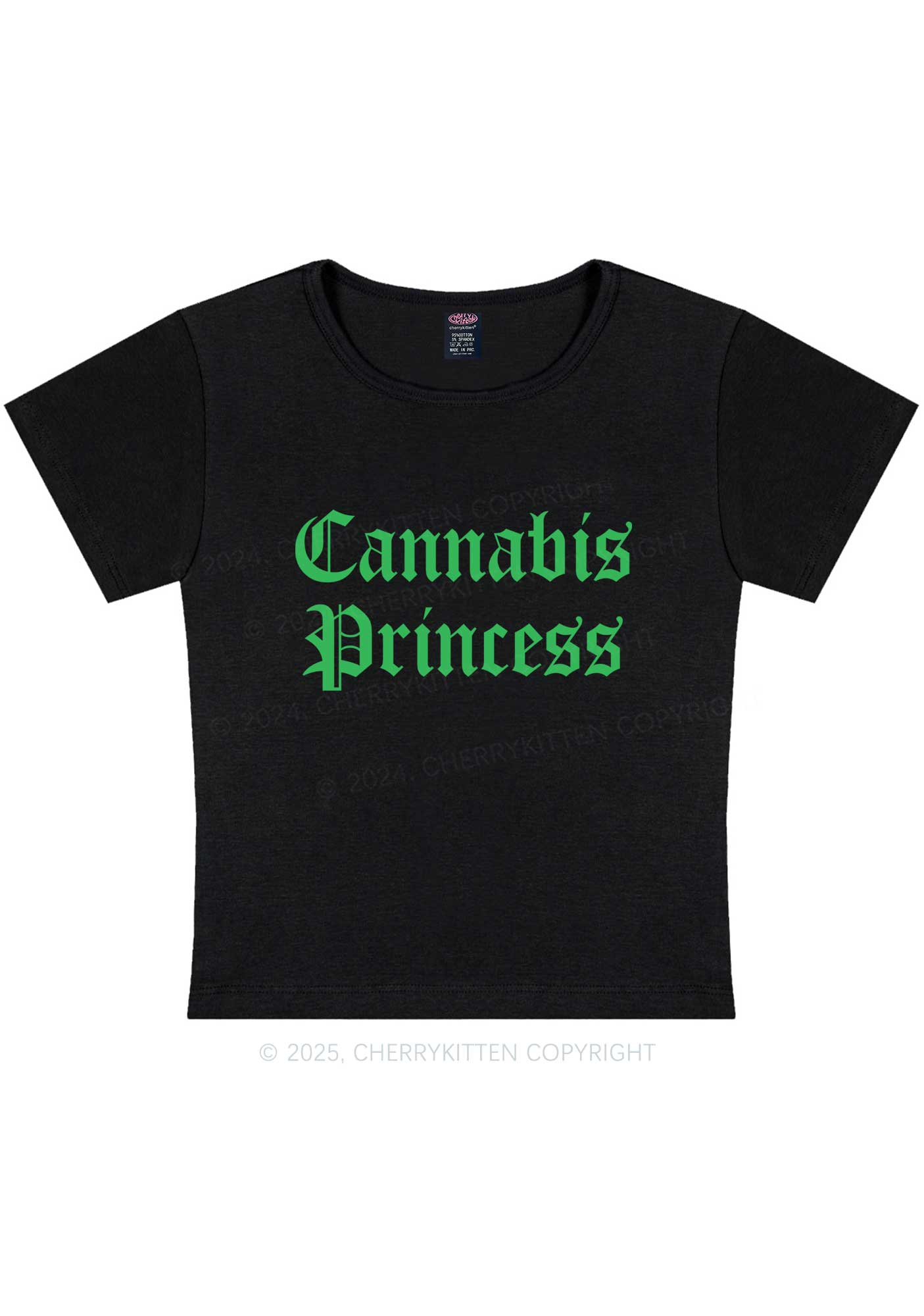 Cxnnxbis Princess Y2K Baby Tee Cherrykitten