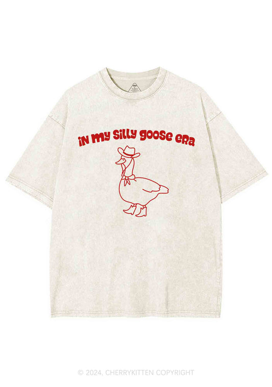 In My Silly Goose Era Y2K Washed Tee Cherrykitten