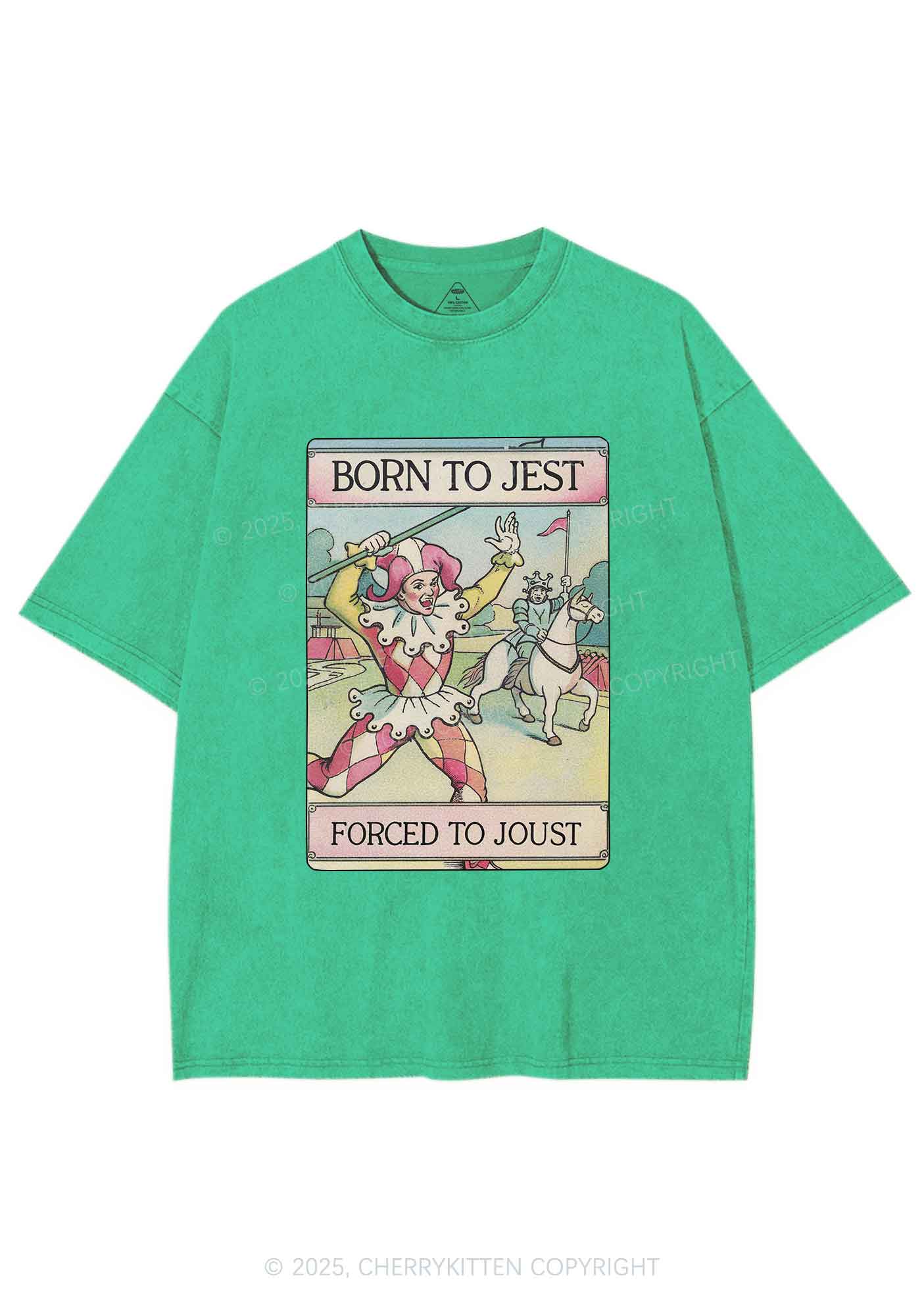 Forced To Joust Y2K Washed Tee Cherrykitten