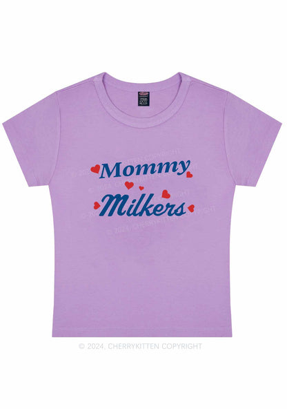 Mommy Milkers Y2K Baby Tee Cherrykitten