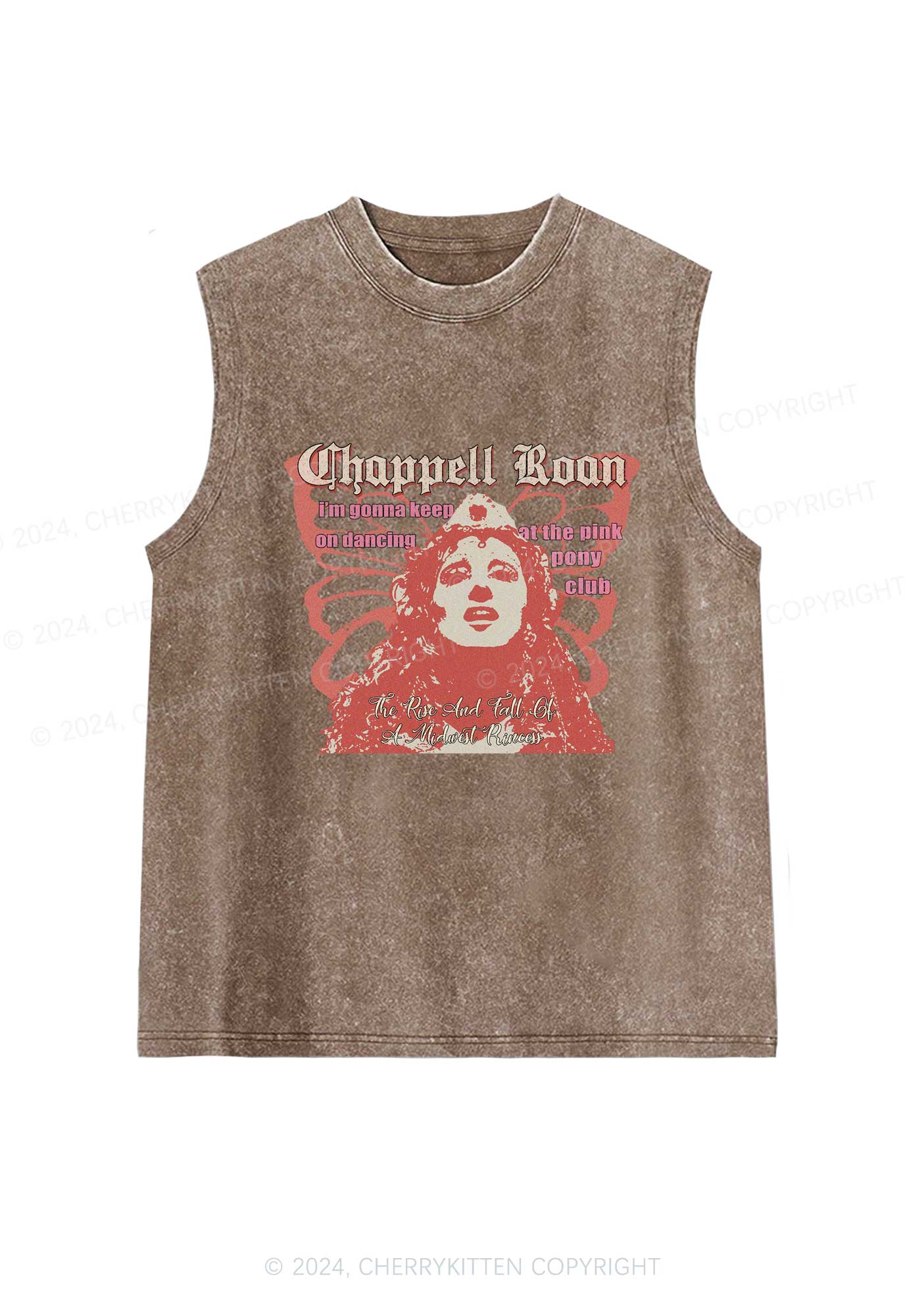 Princess Rise And Fall Y2K Washed Tank Cherrykitten