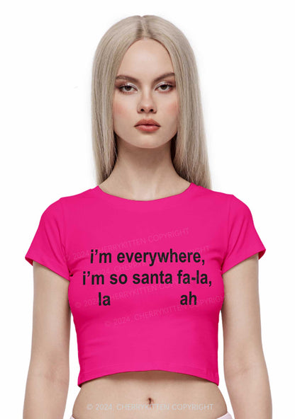 Christmas Im So Santa Y2K Baby Tee Cherrykitten