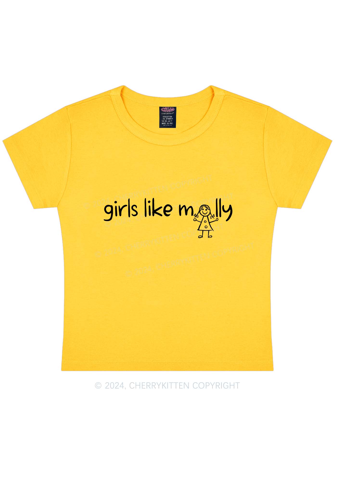 Girls Like Molly Y2K Baby Tee Cherrykitten