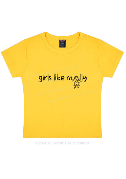 Girls Like Molly Y2K Baby Tee Cherrykitten