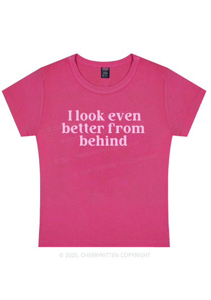 Look Better From Behind Y2K Baby Tee Cherrykitten