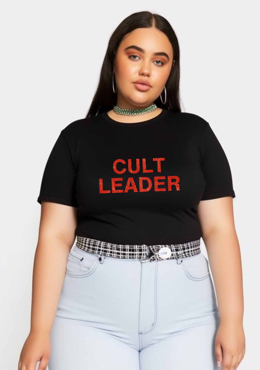 Curvy Cut Leader Y2K Baby Tee Cherrykitten