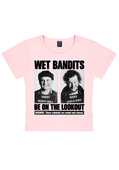 Christmas Wet Bandits Y2K Baby Tee Cherrykitten