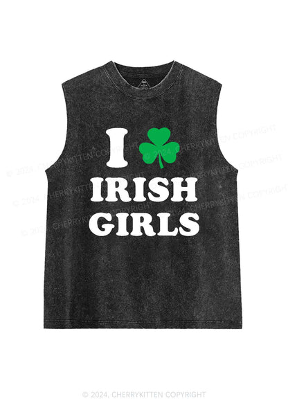 Irish Girls St Patricks Y2K Washed Tank Cherrykitten