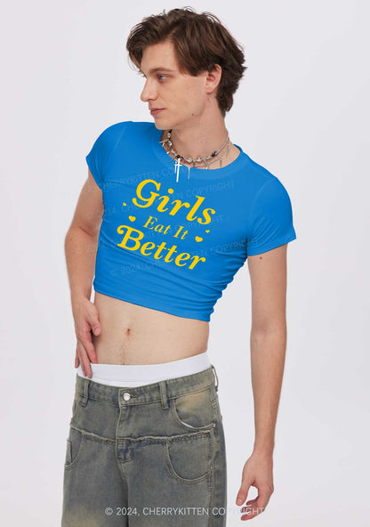 Girls Eat Better Y2K Baby Tee Cherrykitten