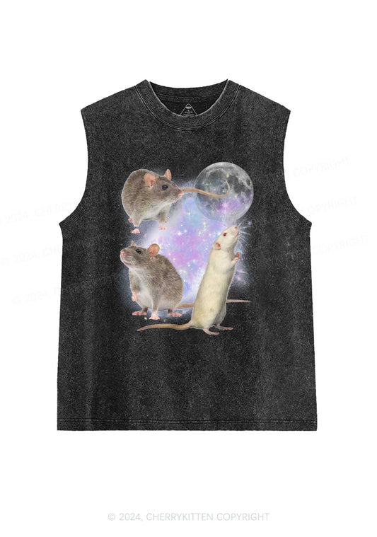 Three Rats Moon Y2K Washed Tank Cherrykitten