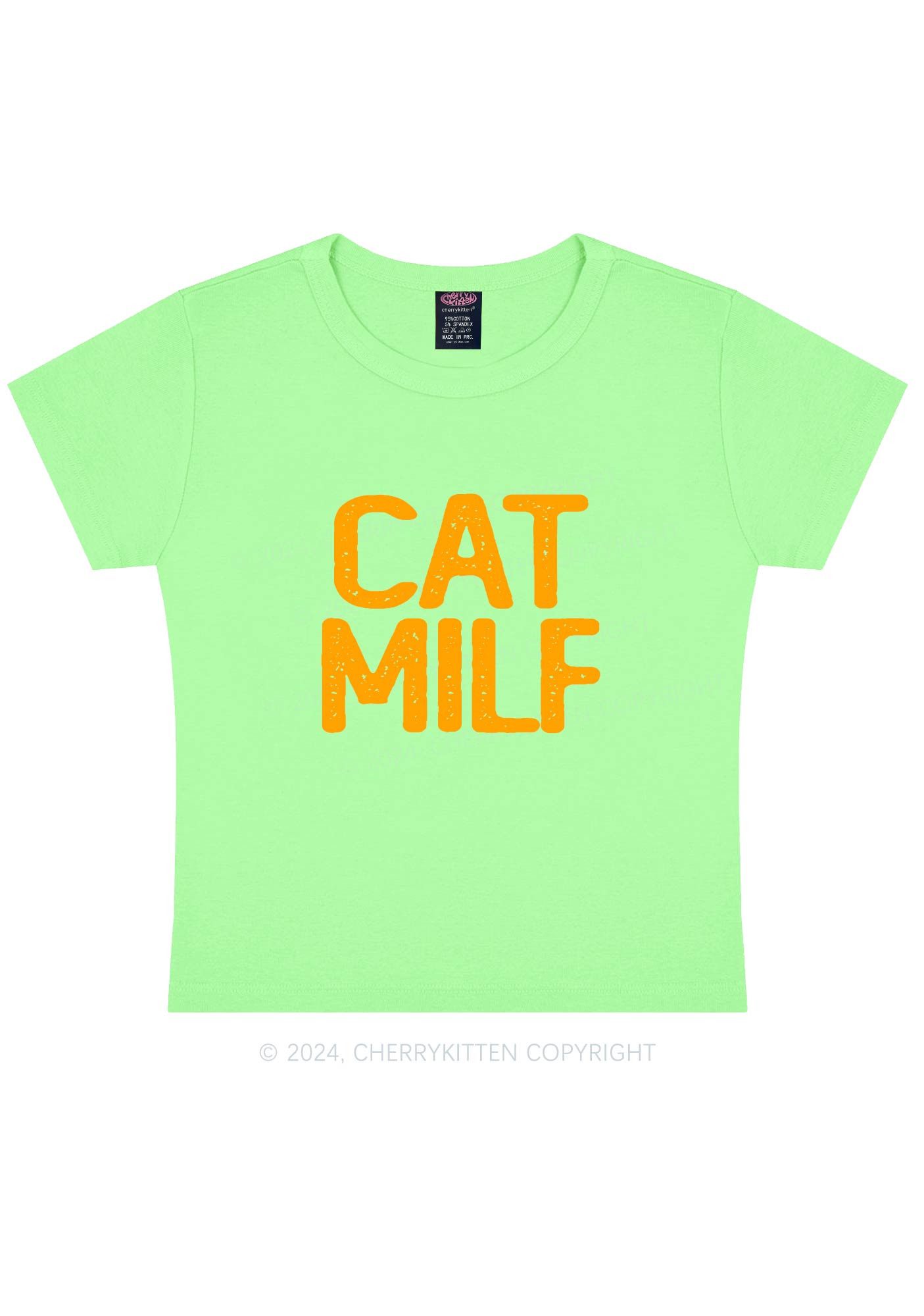 Cat Mxxf Y2K Baby Tee Cherrykitten