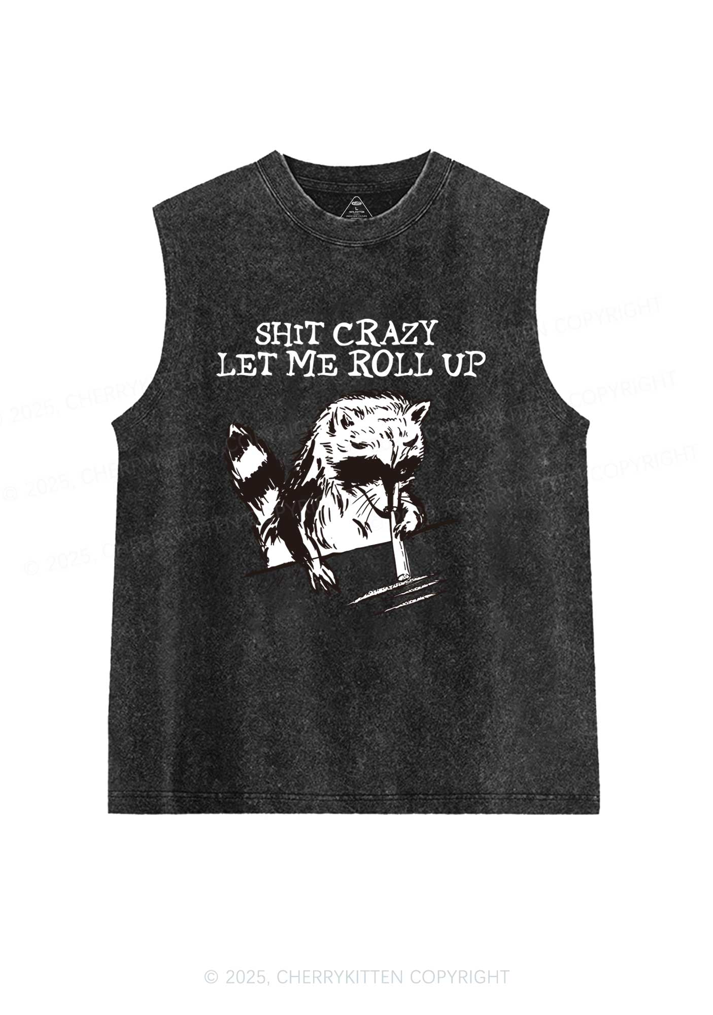 Shxt Crazy Y2K Washed Tank Cherrykitten