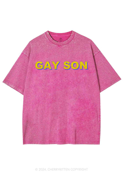 Gay Son Y2K Washed Tee Cherrykitten