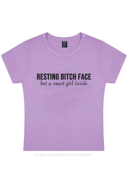 Curvy Resting Bxxch Face Y2K Baby Tee Cherrykitten