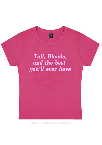 Best Tall Blonde Y2K Baby Tee Cherrykitten