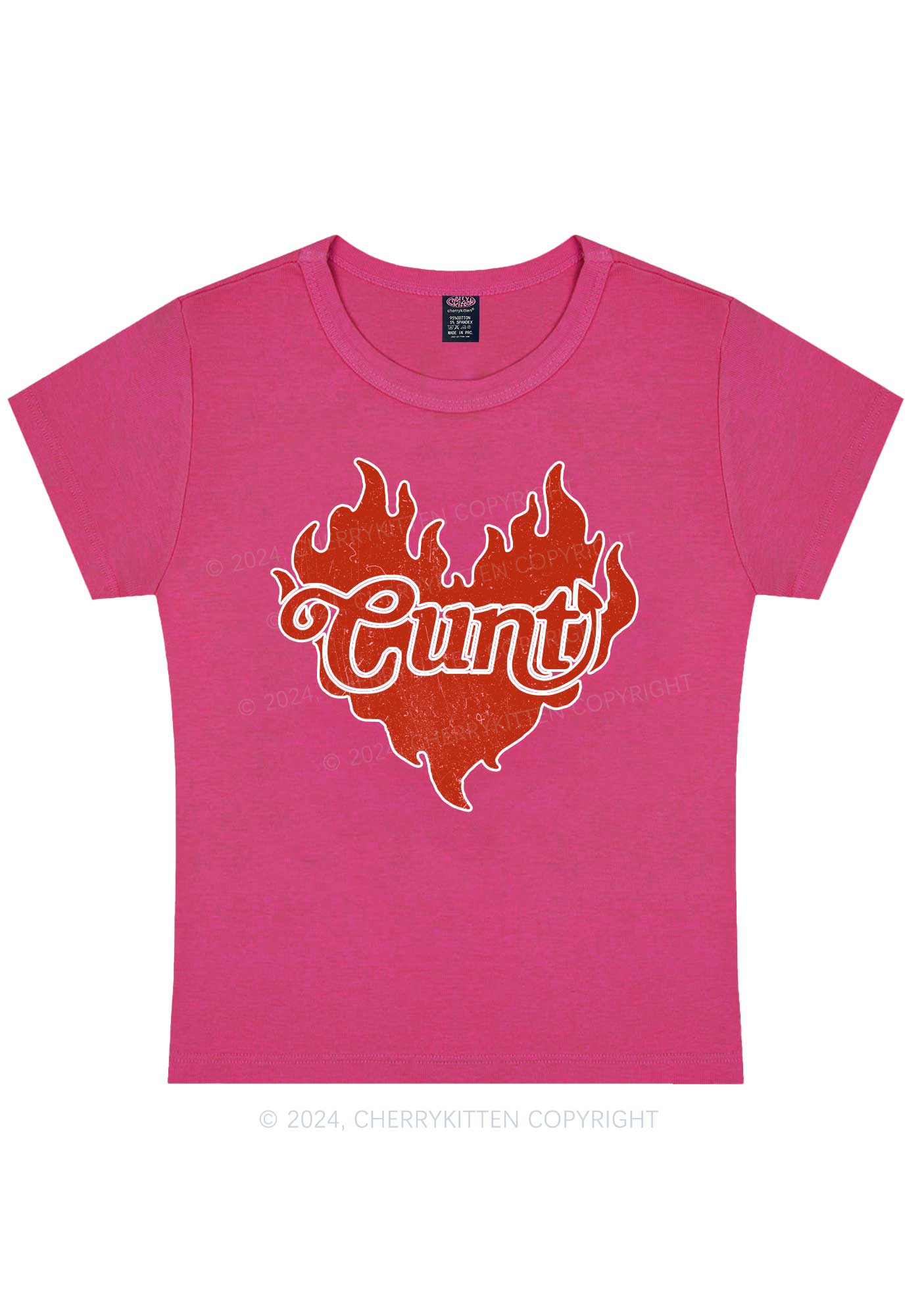 Cxxt Devil Y2K Valentine's Day Baby Tee Cherrykitten