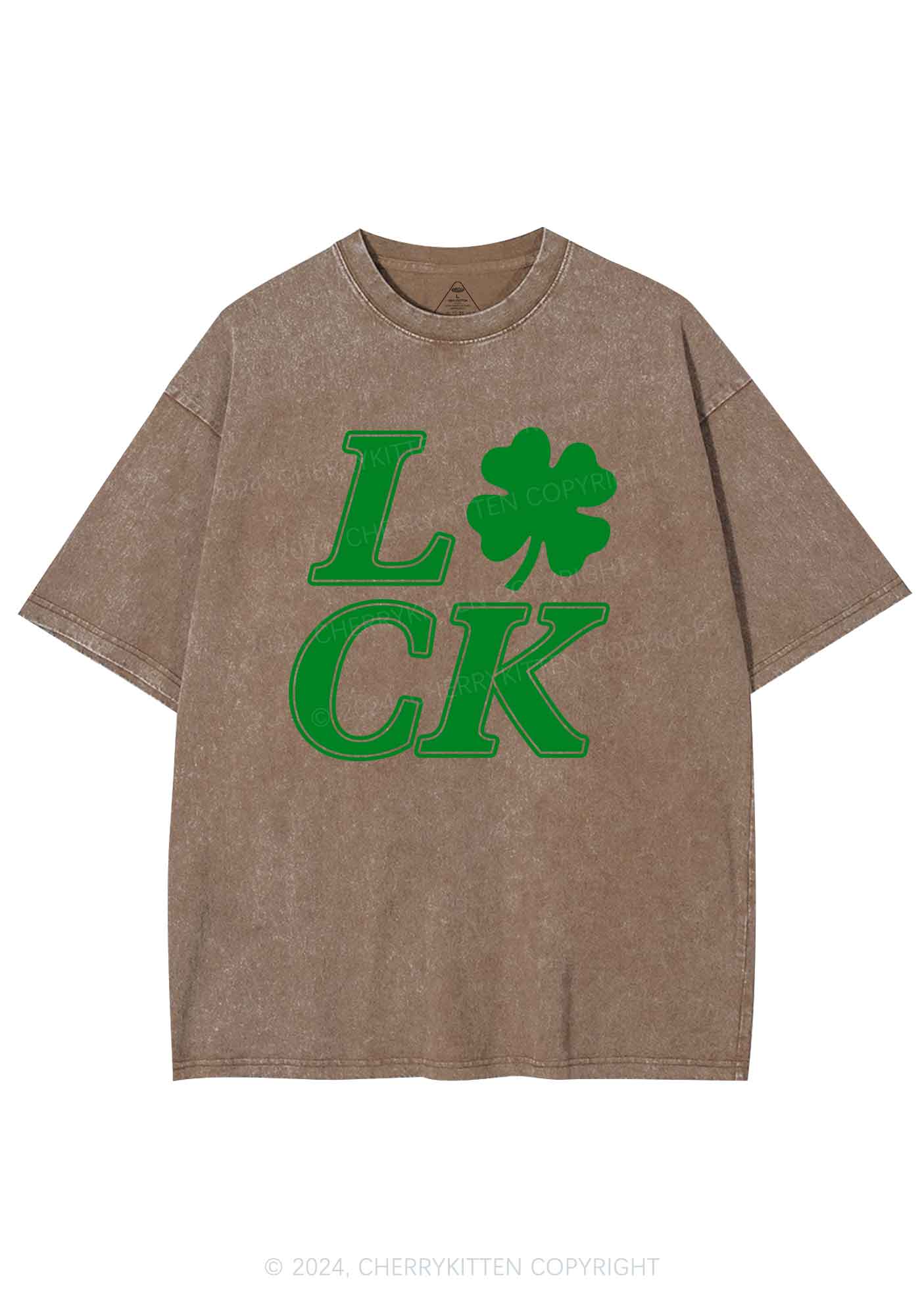 I Love CK St Patricks Y2K Washed Tee Cherrykitten