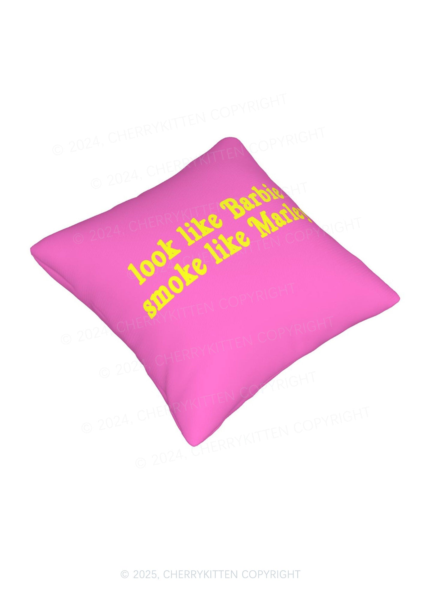 Smoke Like Marley Y2K Throw Pillow Cover Cherrykitten