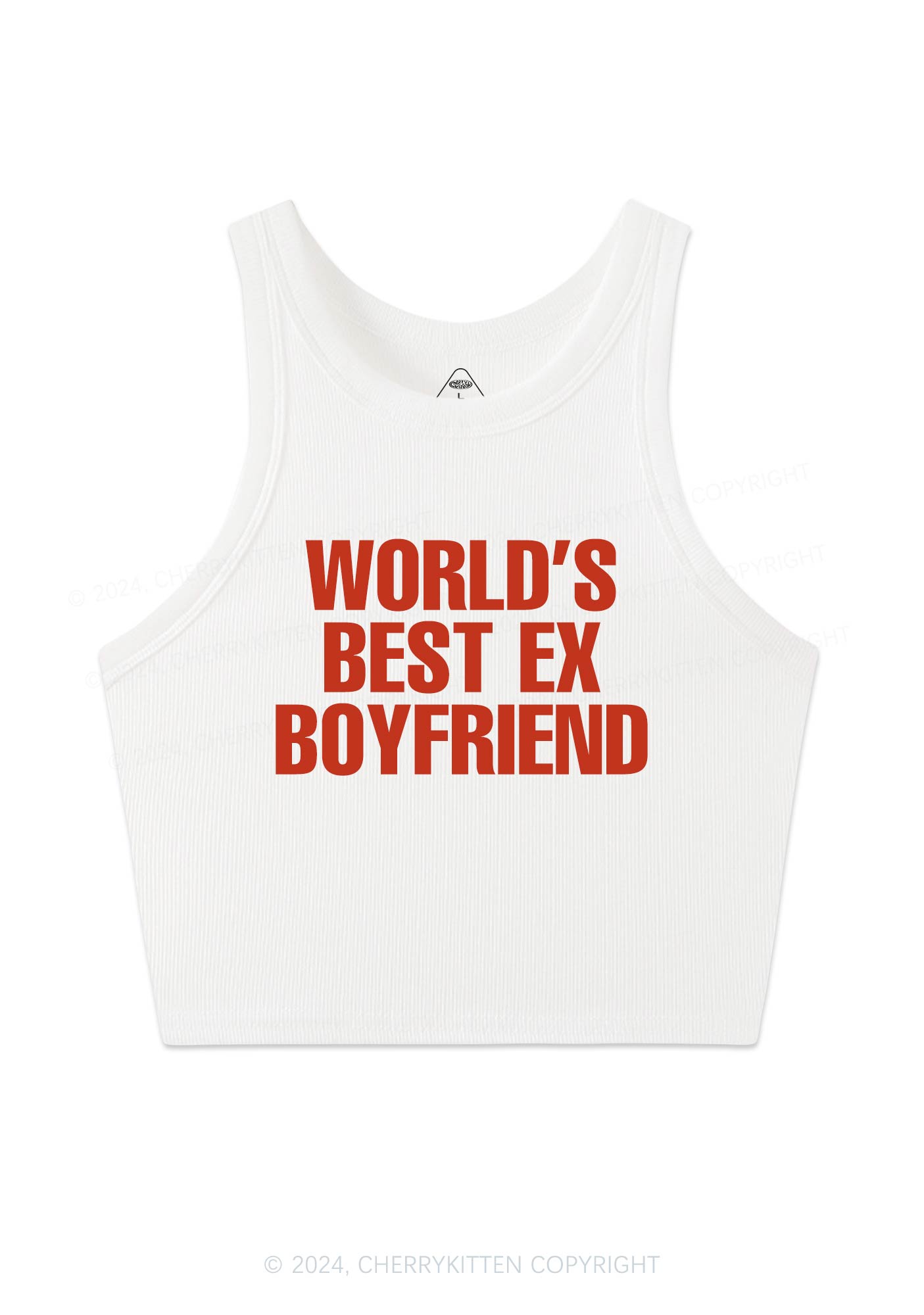 Best Ex Boyfriend Y2K Crop Tank Top Cherrykitten