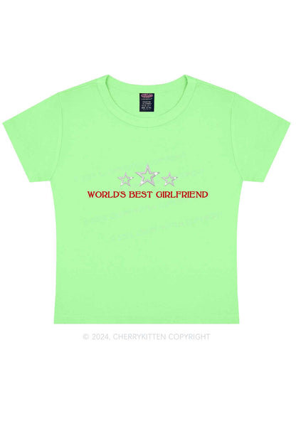 World's Best Girlfriend Y2K Baby Tee Cherrykitten