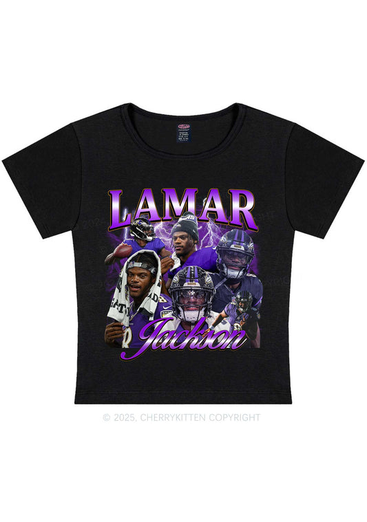 Purple Jackson Y2K Super Bowl Baby Tee Cherrykitten