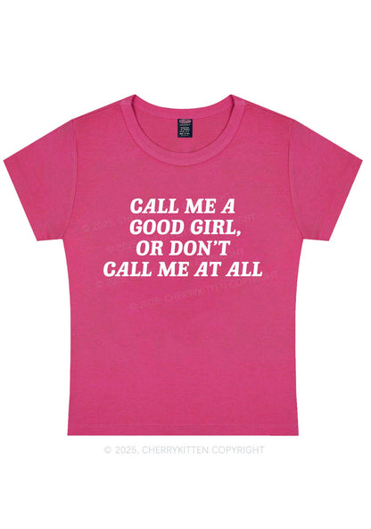 Call Me Good Girl Y2K Baby Tee Cherrykitten