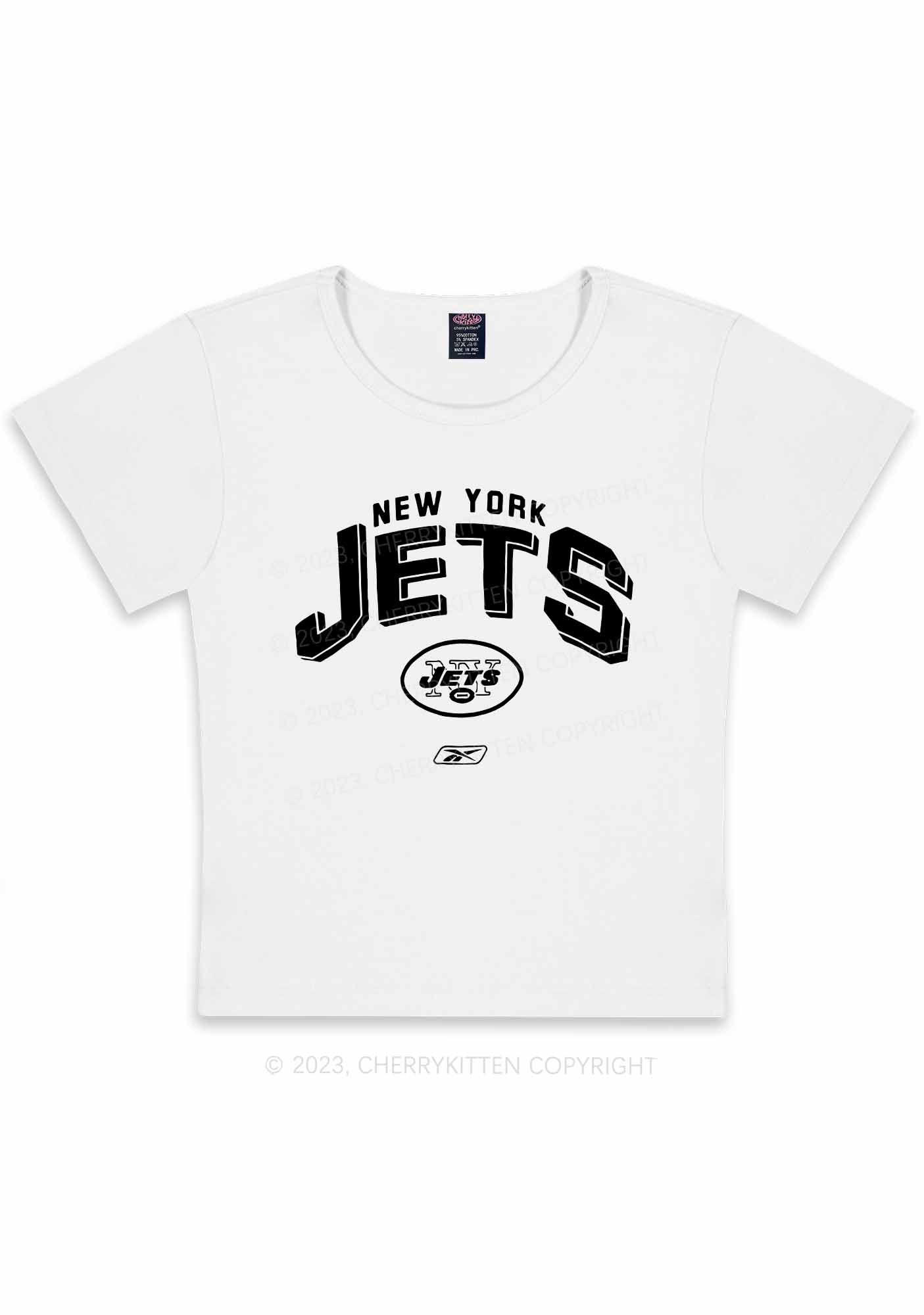 NY Jets Super Bowl Y2K Baby Tee Cherrykitten