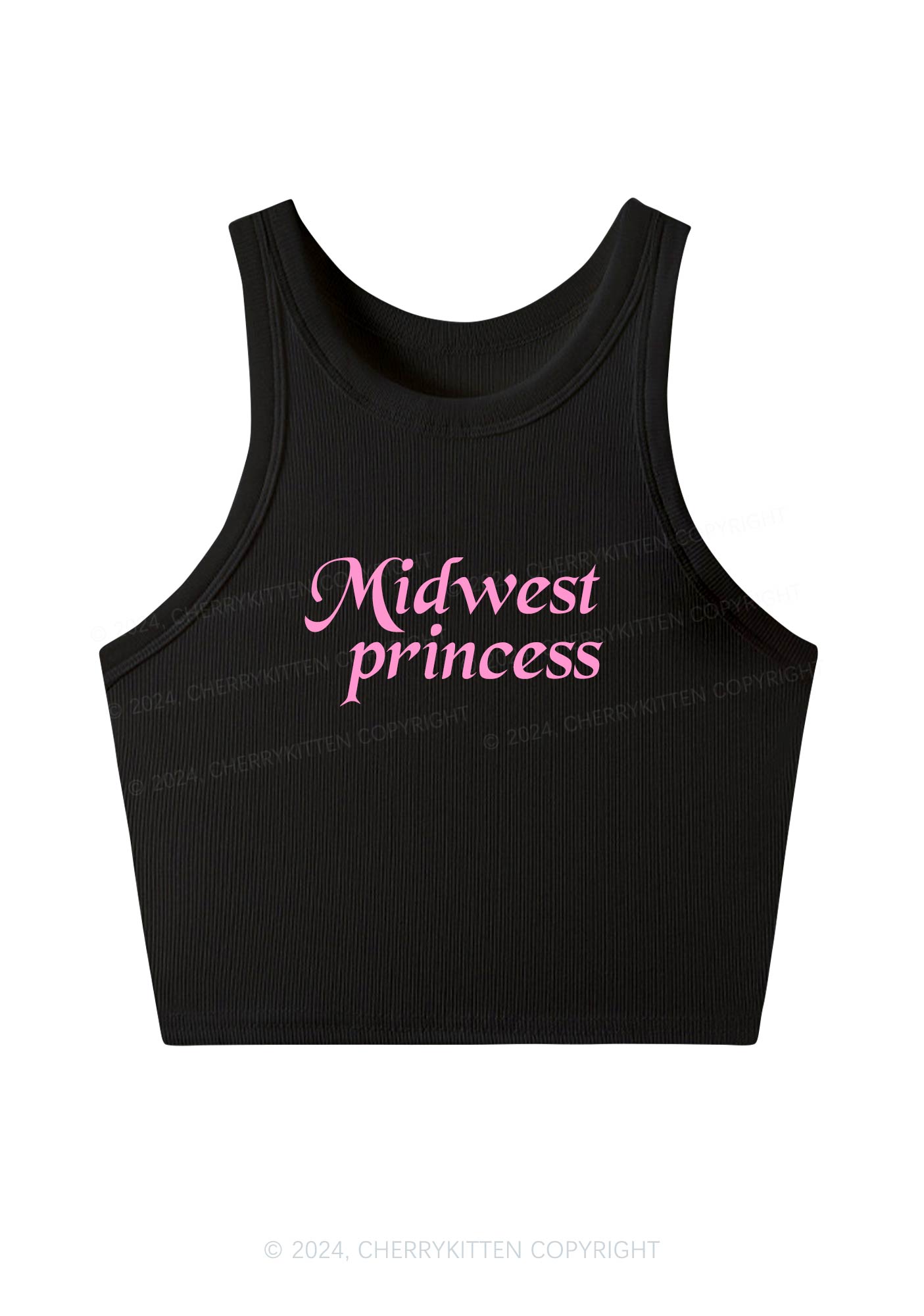 Midwest Princess Y2K Crop Tank Top Cherrykitten