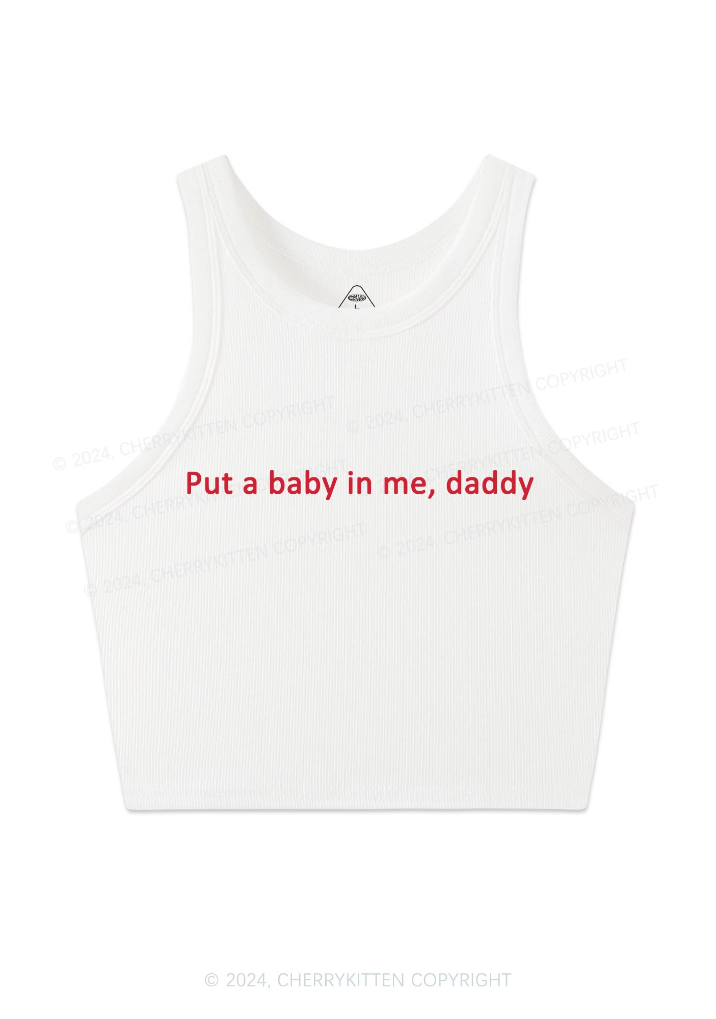 Put Baby In Me Y2K Crop Tank Top Cherrykitten