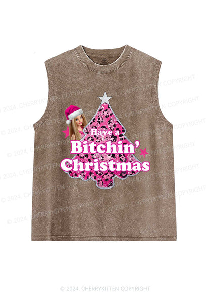 Christmas Bxxchin Y2K Washed Tank Cherrykitten