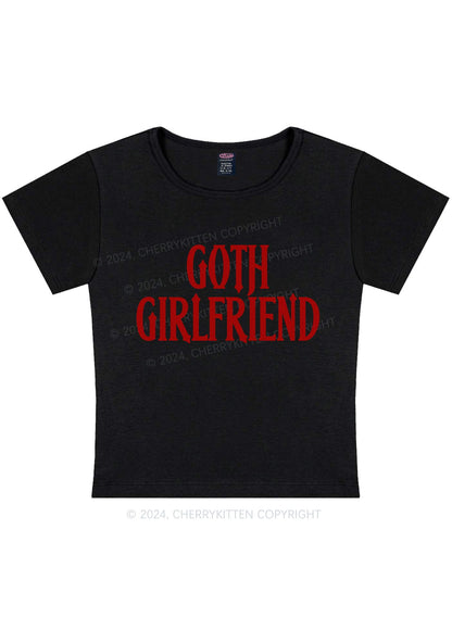 Goth Girlfriend Y2K Baby Tee Cherrykitten