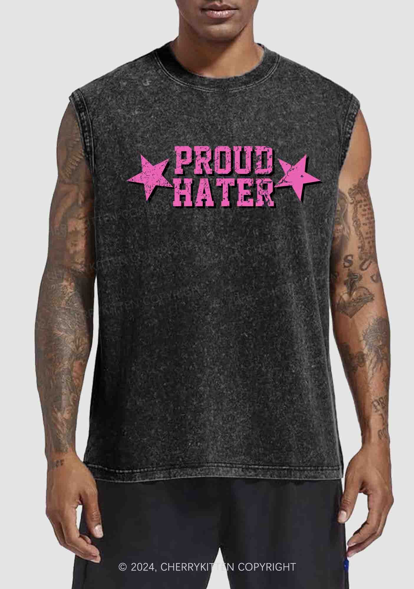 Proud Hater Y2K Washed Tank Cherrykitten