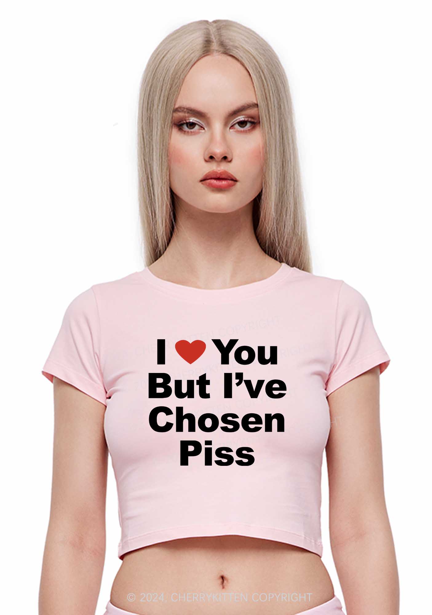 I've Chosen Piss Y2K Baby Tee Cherrykitten