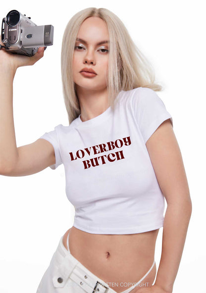 Loverboy Butch Y2K Baby Tee Cherrykitten