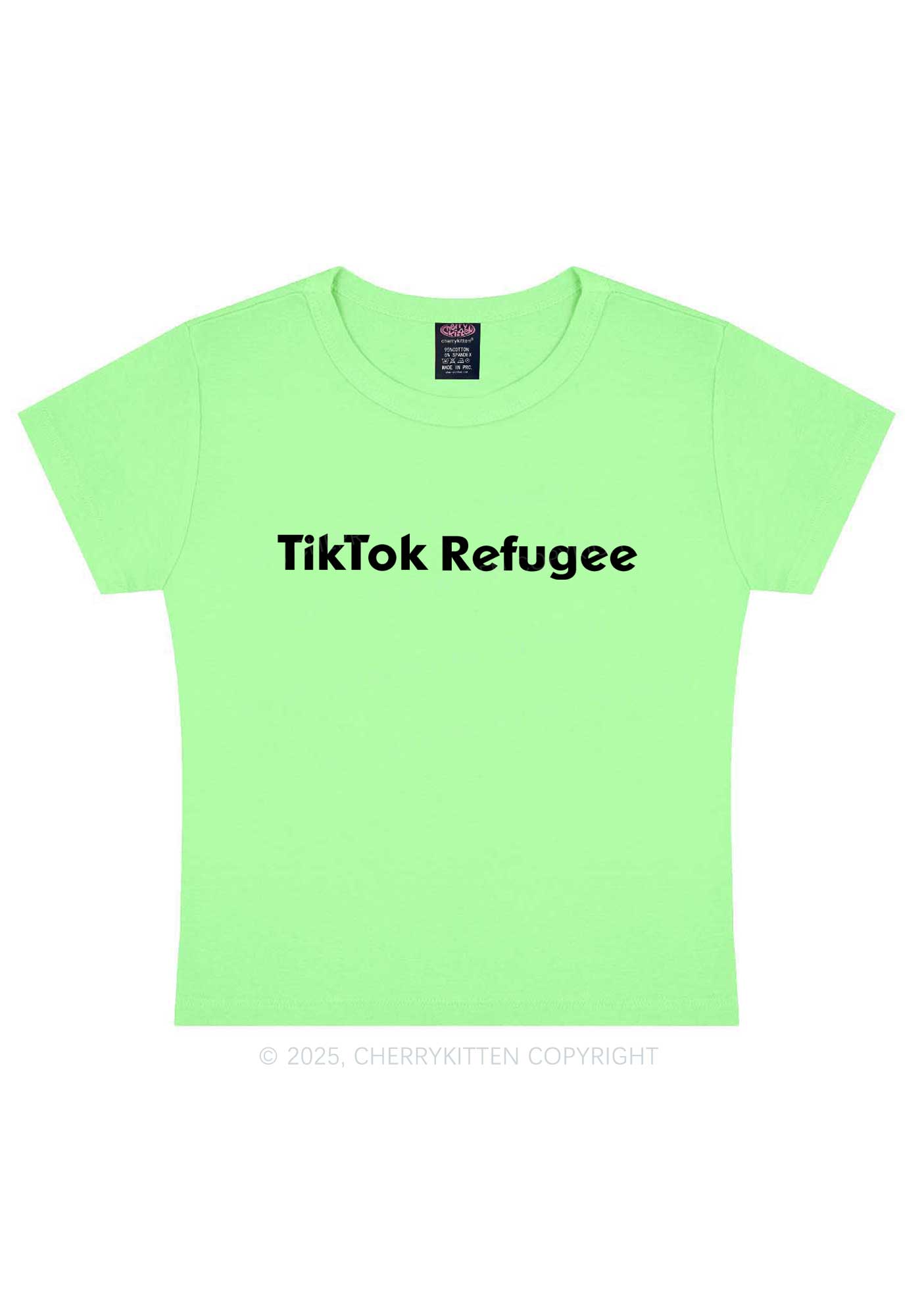 TT Refugee Y2K Baby Tee Cherrykitten