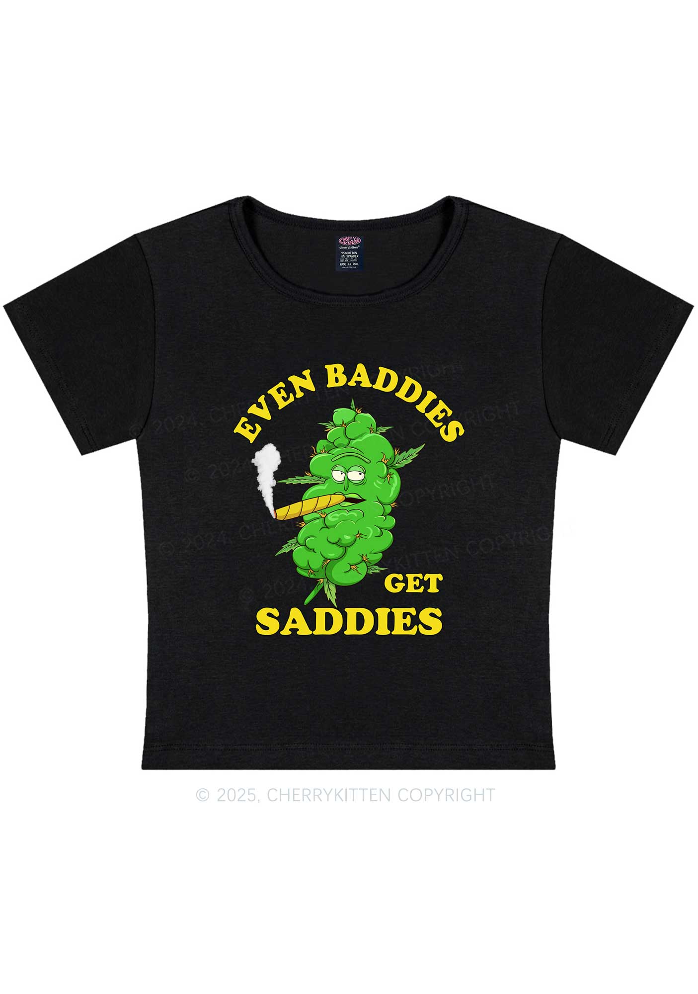 Baddie Smoker Y2K Baby Tee Cherrykitten