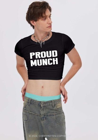 Proud Munch Y2K Baby Tee Cherrykitten