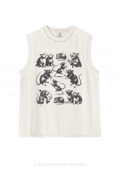 Crazy Rats Y2K Washed Tank Cherrykitten