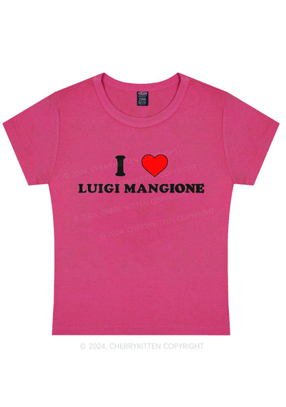 Love Luigi Y2K Baby Tee Cherrykitten