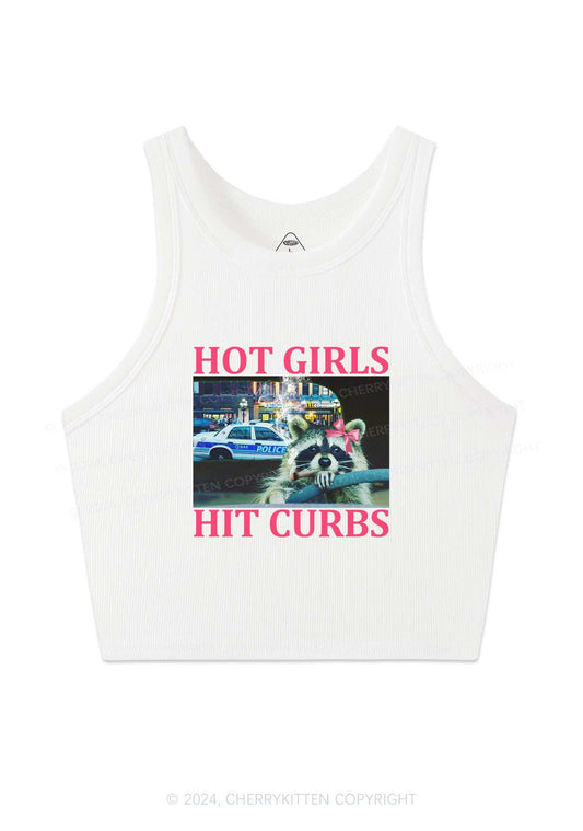 Hot Girls Hit Curbs Y2K Crop Tank Top Cherrykitten