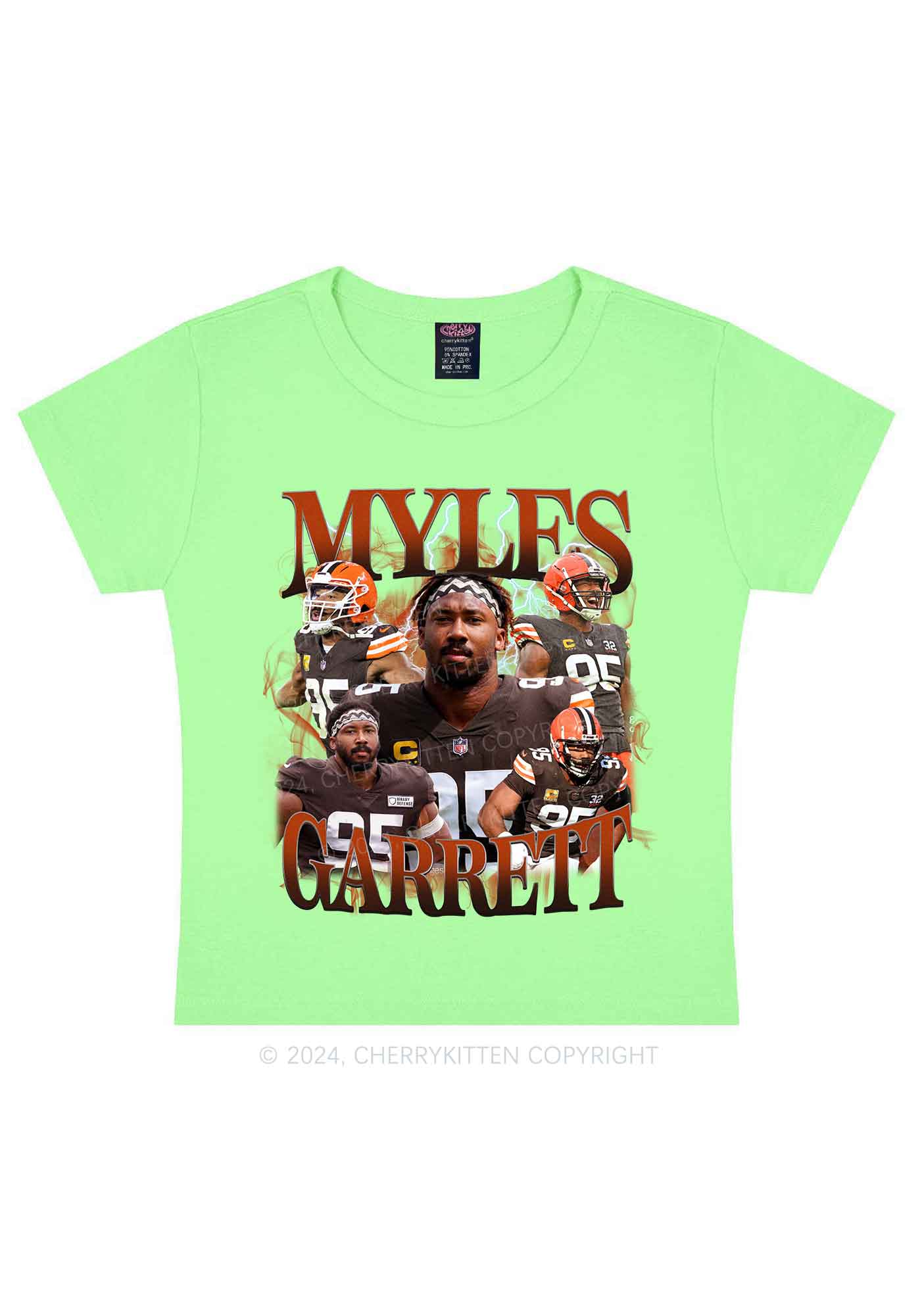 Red Myles Y2K Super Bowl Baby Tee Cherrykitten