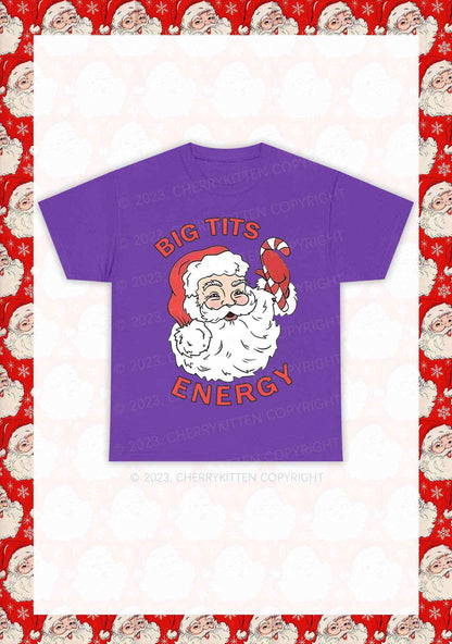 Big Santa Energy Christmas Y2K Chunky Shirt Cherrykitten