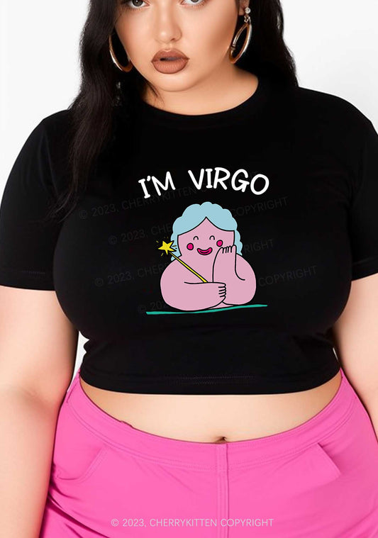 Curvy I'm Virgo Y2K Baby Tee Cherrykitten