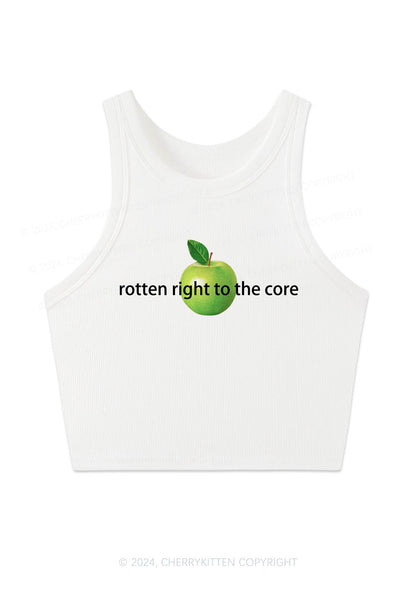 Rotten Right To The Core Y2K Crop Tank Top Cherrykitten