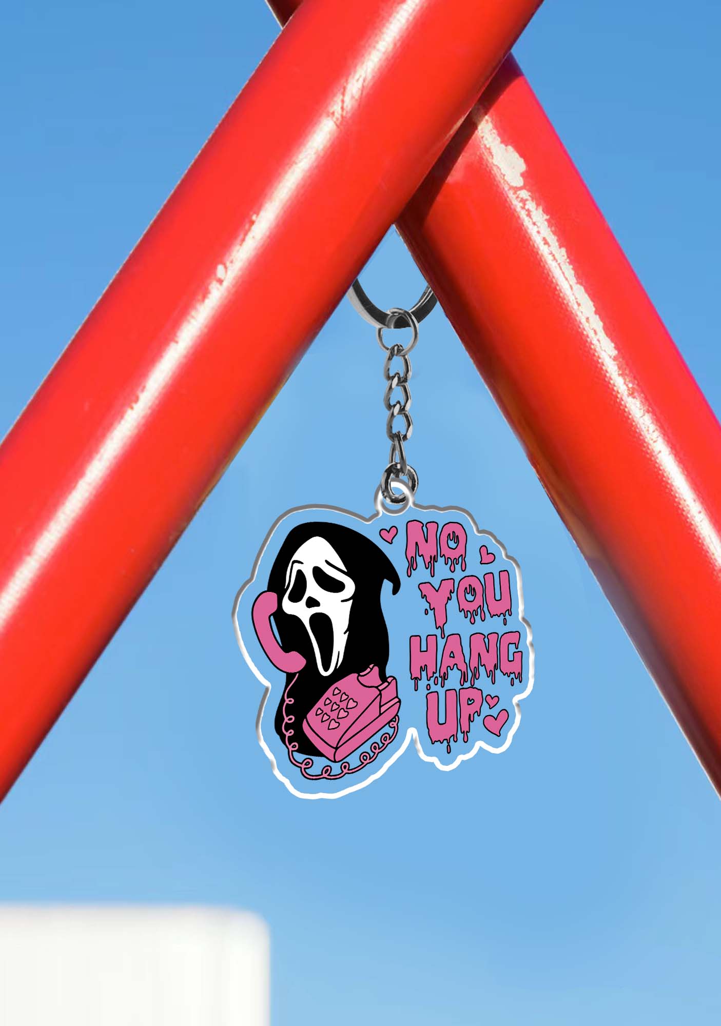 Halloween No You Hang Up 1Pc Y2K Keychain Cherrykitten