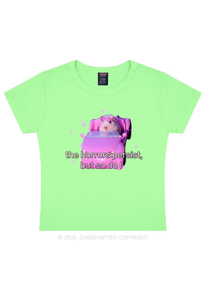 Horrors Persist Y2K Baby Tee Cherrykitten