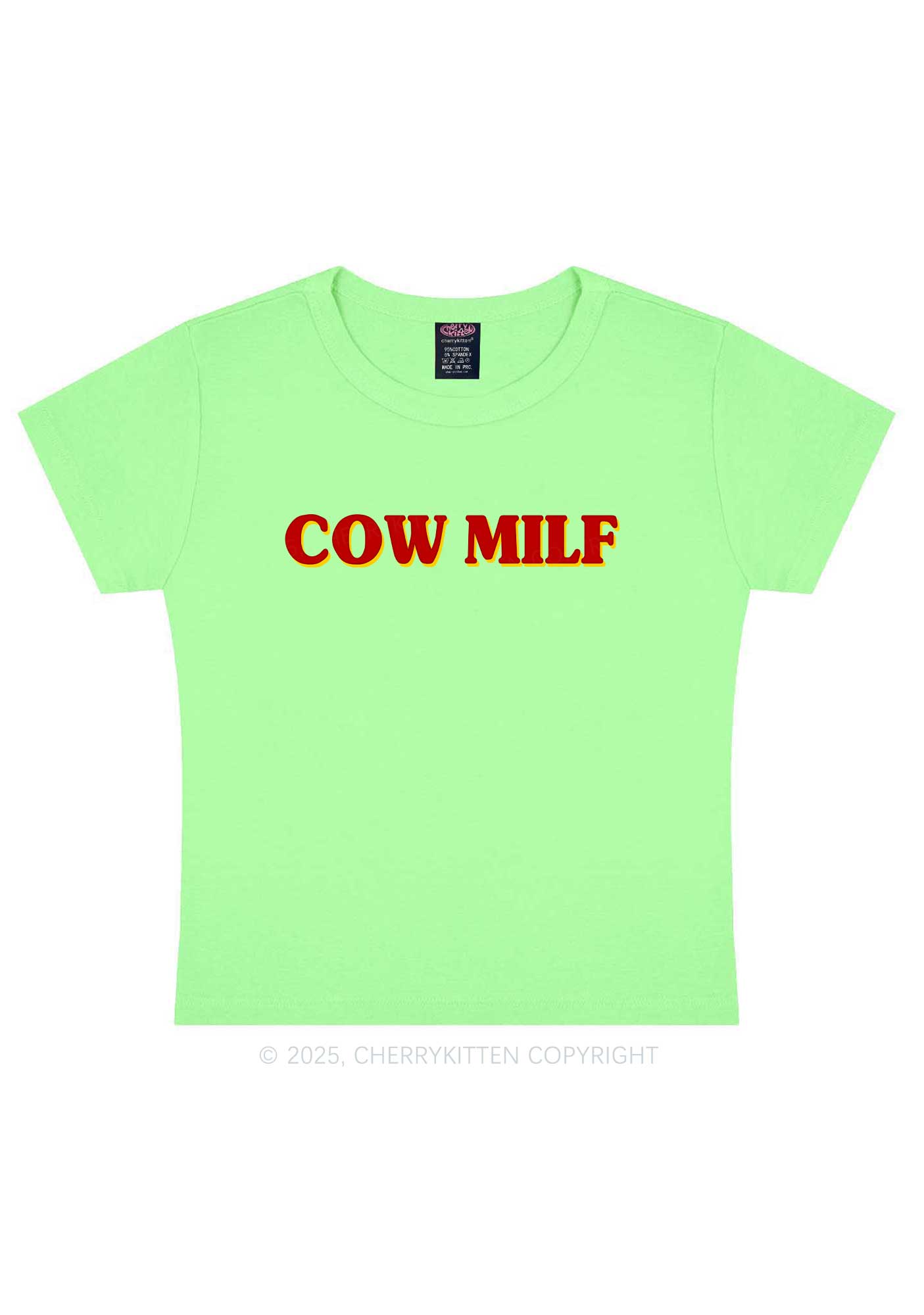 Cow Mxxf Y2K Baby Tee Cherrykitten