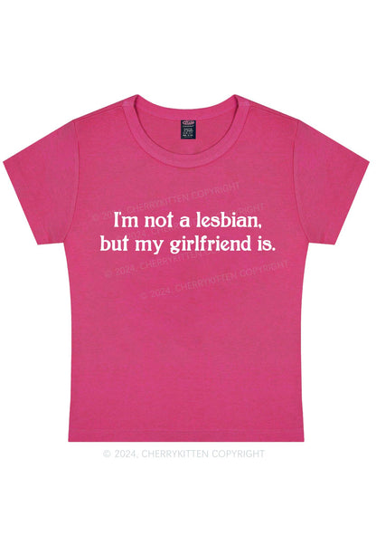 My Girlfriend Is Lesbian Y2K Baby Tee Cherrykitten