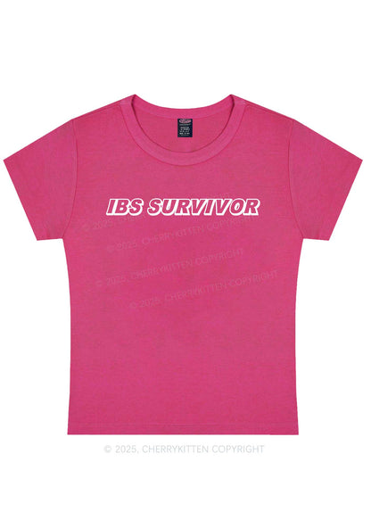 IBS Survivor Y2K Baby Tee Cherrykitten