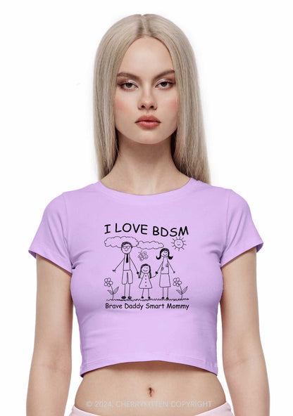 I Love BDSM Y2K Baby Tee Cherrykitten